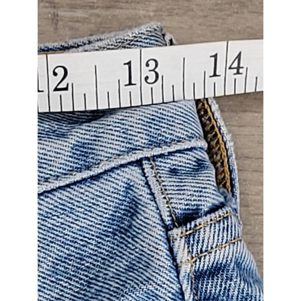 AGOLDE Parker Cutoff Denim Shorts 25‎ Blue Distressed Frayed Vintage Swapmeet